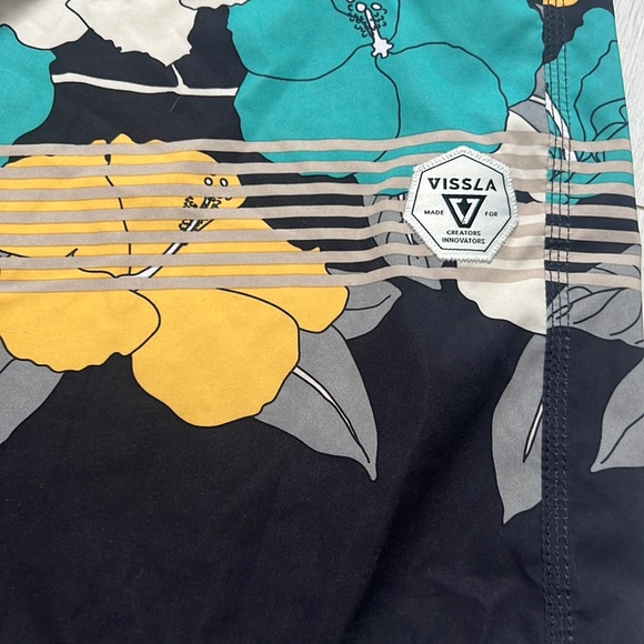 VISSLA Swim Vissla Mens Swim Trunks 34 Floral Linerless Poshmark